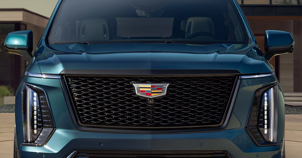 2025 Cadillac Escalade Exterior front view with logo and grill