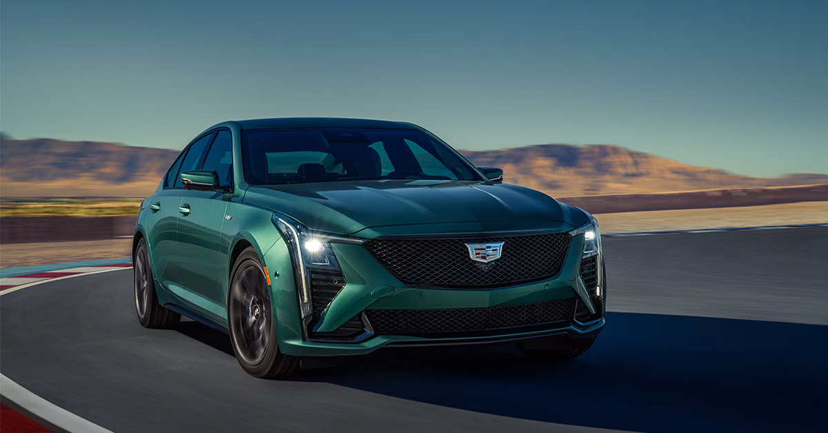 2025 Cadillac CT-V Blackwing driving on the highway