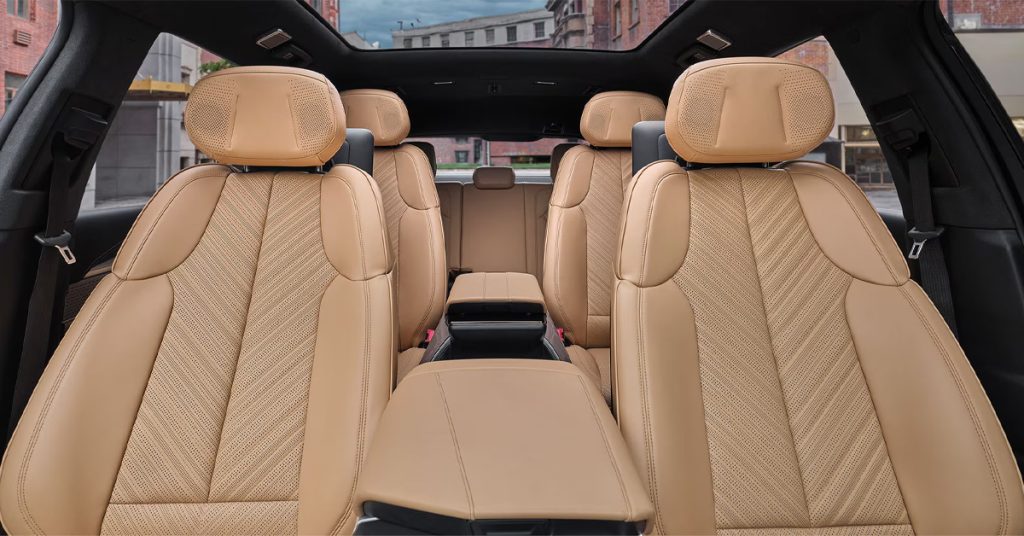 interior of the 2026 ESCALADE IQ showing all three rows