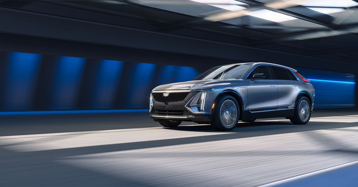 2026 Cadillac LYRIQ driving in a tunnel