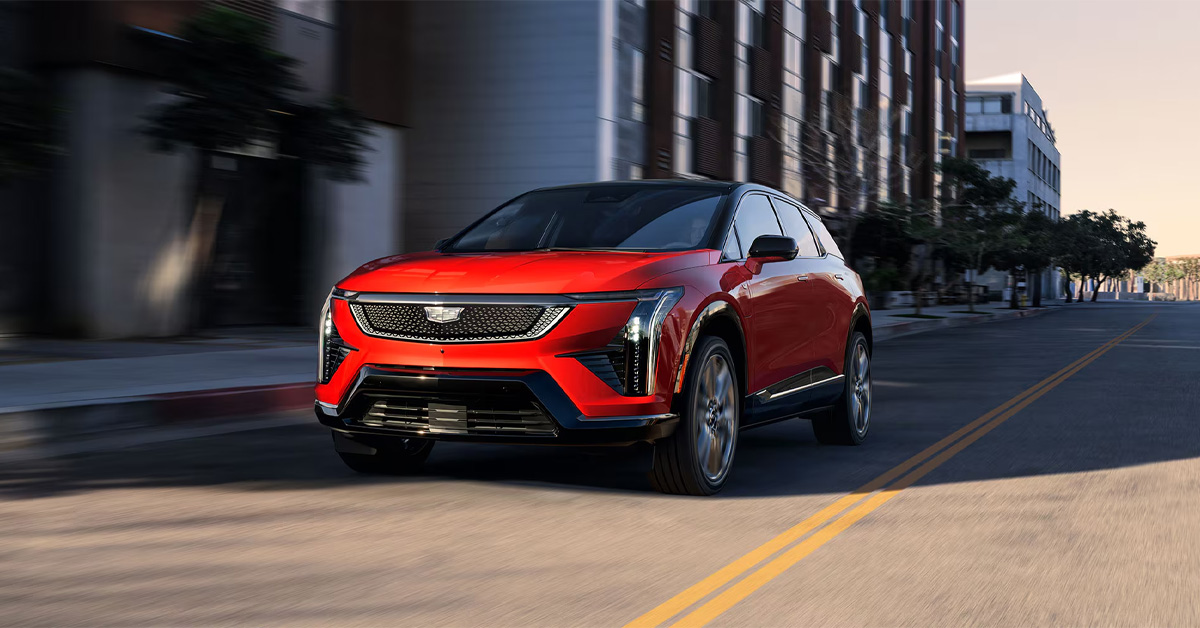 2026 Cadillac OPTIQ driving on the road