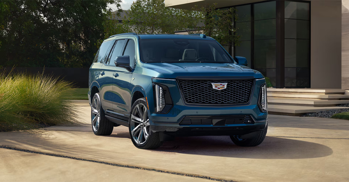 2026 Cadillac Escalade Parked on the Garage